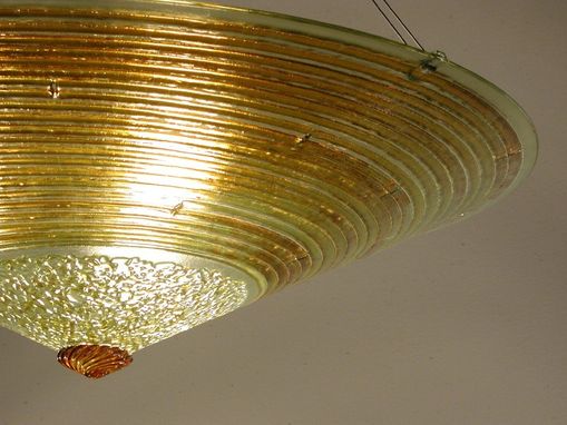 Custom Made Gold Concentric Rings Cone Light