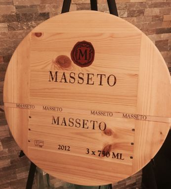 Custom Made Masetto 99pts  Handmade Lazy Susan Italian Wine.
