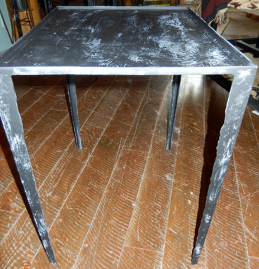 Custom Made Handcrafted Iron Side Table