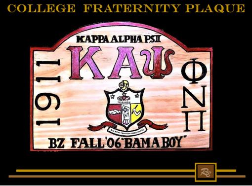Custom Made Fraternity Plaque, College, Sign, Fraternity Crests, Custom Made To Order Any Design