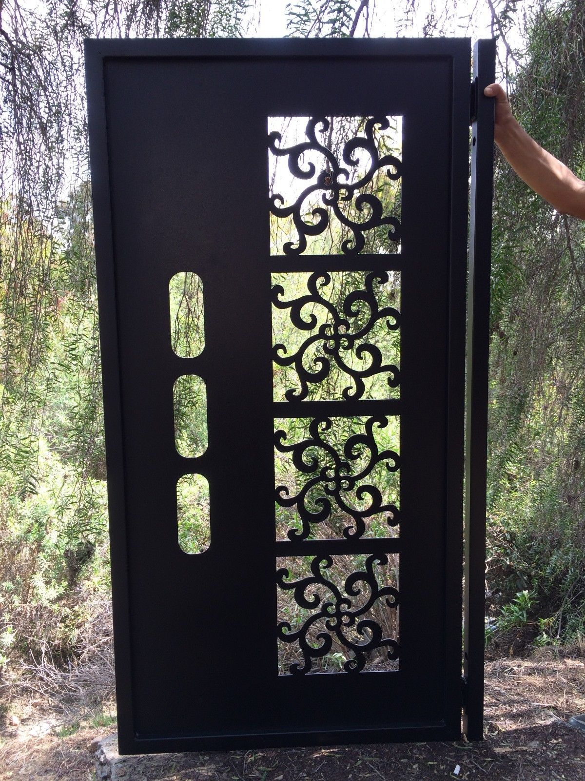 Buy A Custom Metal Gate Contemporary Modern Italian Art Iron Garden