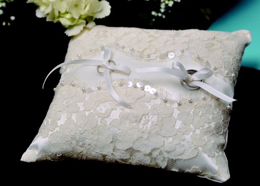 Custom Made Honey 9" X 9" Wedding Ring Bearer Pillow