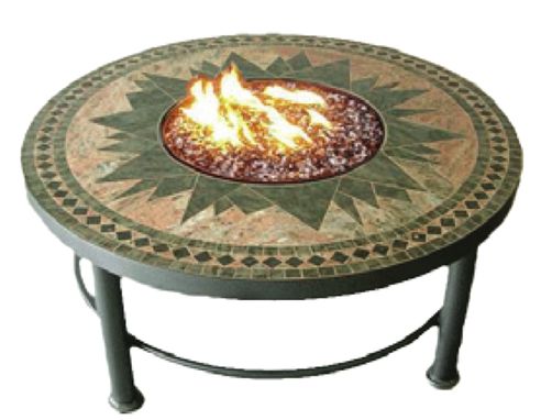 Hand Made Custom Grantite Mosaic Fire Pit By Exd Fire Pits