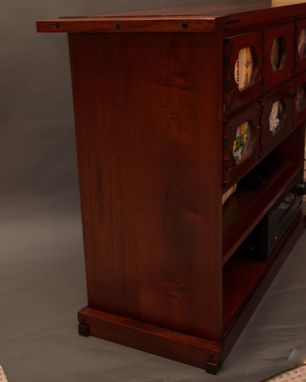 Custom Made Arts And Crafts Style Media Cabinet