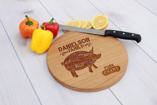 Custom Made Personalized Cutting Board, Cutting Board, Wedding Gift – Cbr-Wo-Danielsonfamilyporkchart