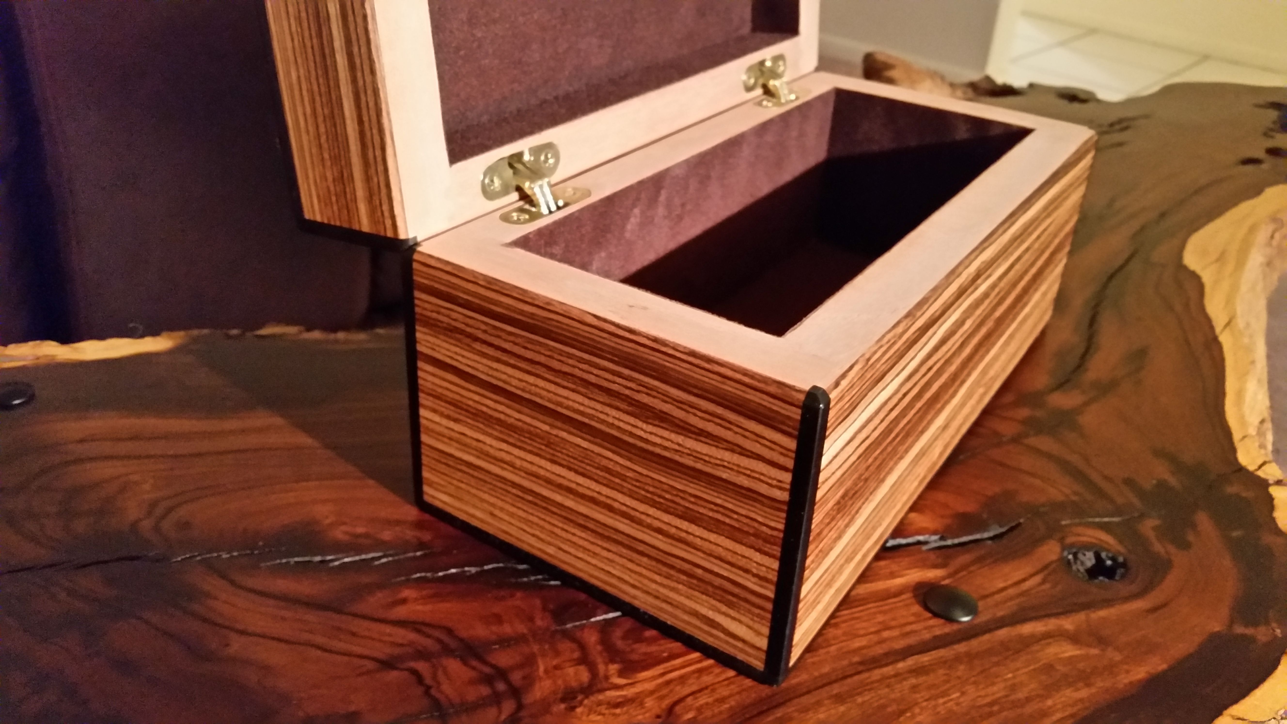 Custom Made Veneered Jewelry Box by Durmaj Designs | CustomMade.com