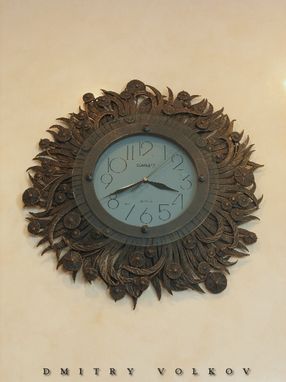 Custom Made Home Decor: Wall Clock, Vase Rack, Wall Art, Fireplace Screen.