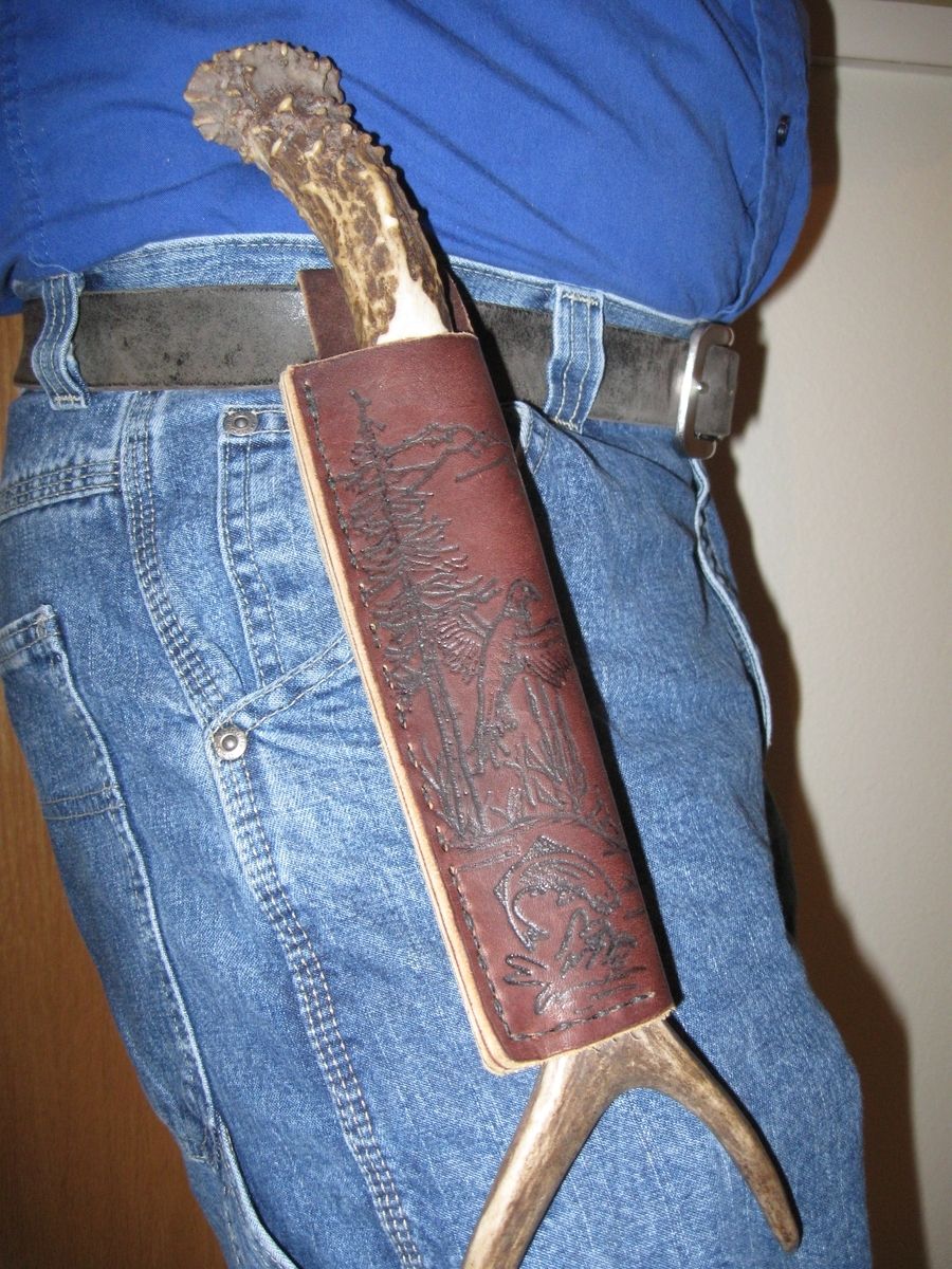 Hand Made Nicholson File Knife With Custom Sheath by Sticks & Stones