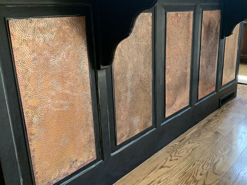 Custom Made Hammered Copper Panels