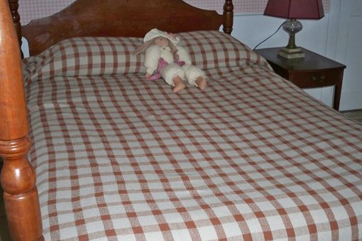 Custom Made Bedspread For Queen Size Bed In Cotton Hand Woven