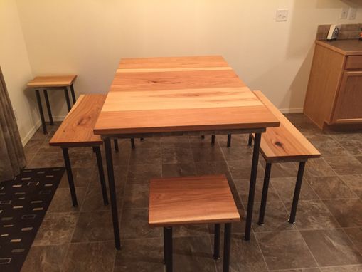 Custom Made Dining Room Table With Benches