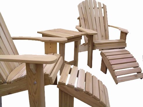 Custom Adirondack Chair Kit Set by Garden Furniture Mill  CustomMade.com