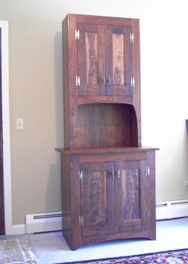 Custom Made Pewter Style Cupboard