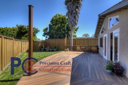 Custom Made Deck, Fence, And Landscaping