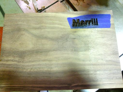 Custom Made Maple And Walnut Keepsake Box With Turquoise Inlay