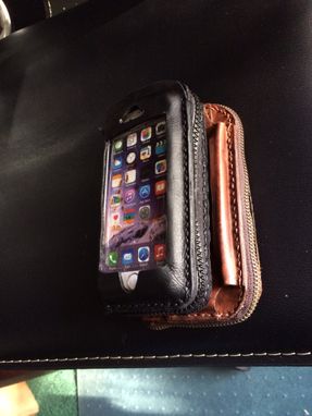 Custom Made I Phone 6 Zipper Wallet