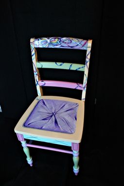 Custom Made Hand Painted Trompe L'Oeil Accent Chair