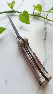 Custom Made Damascus Folding Knife