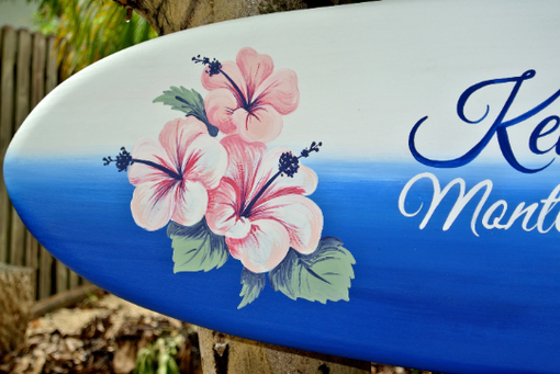 Custom Made Beach Wedding Guestbook Hibiscus Sign, Tropical Jamaica Wedding Decor