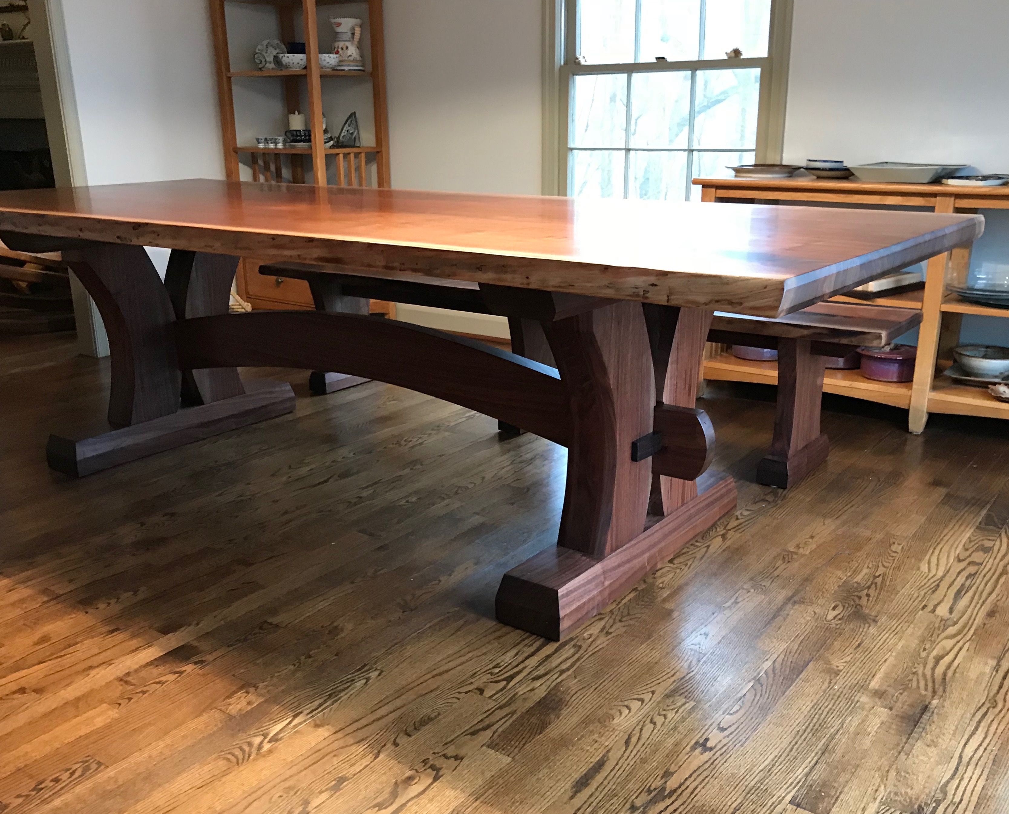 live edge lumber kitchen table