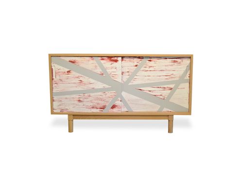 Custom Made Modern Abstract Credenza