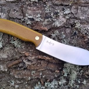 Hand Made Firecreekforge.Com Handmade Custom Skinning Knife Bocote Wood  Handle by Fire Creek Forge