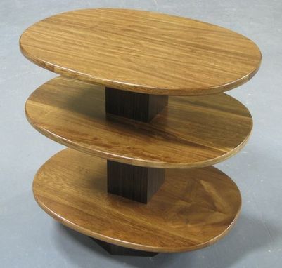 Custom Made Chechan & Asian Ebony End Table