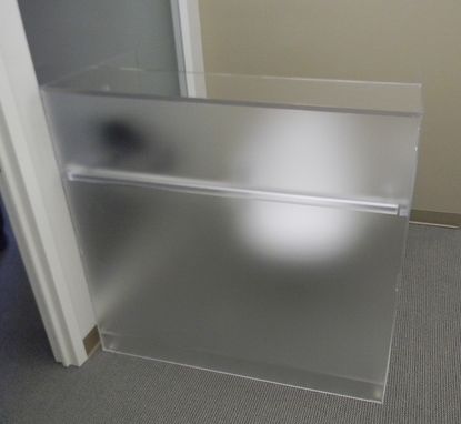 Custom Made Acrylic Reception Desk - Hand Crafted And Made To Order, Custom Sizing And Features Never A Problem