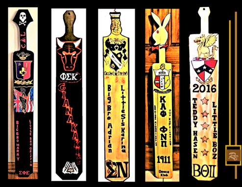 Custom Made Custom, Fraternity Paddles, Hand Painted, Designed For You