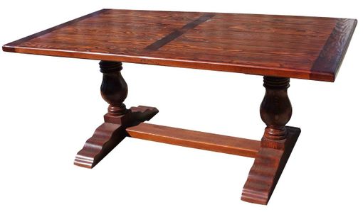 Custom Made Anjelica, Farmhouse Trestle Table