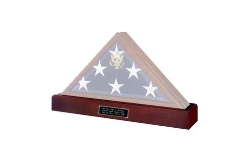 Custom Made Military Flag And Medal Display Case Shadow Box
