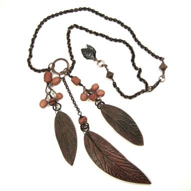Custom Made Three Leaves Necklace