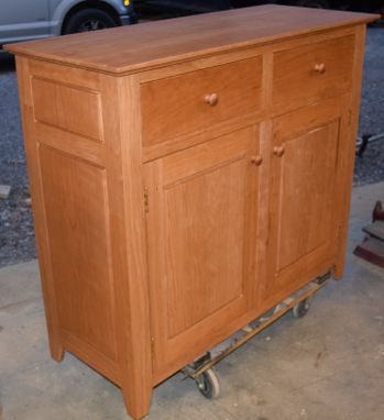 Custom Made Buffet In Natural Cherry Hand Dovetailed And Mortise And Tenon Doors