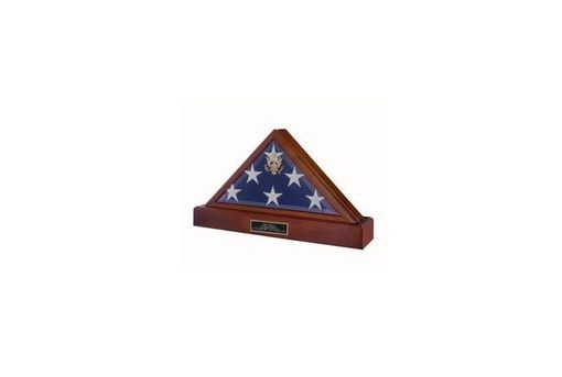 Custom Made American Flag Display Case, Burial Display Case For Flag