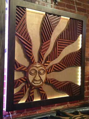 Custom Made "Sunburst" Multidimensional Layered Carving