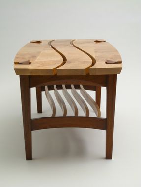 Custom Made Burl Maple Coffee Table