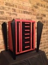 Custom Made Bloodwood And Ebony Jewelry Box For Necklaces