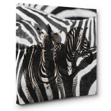 Custom Made Zebra Canvas Wall Art