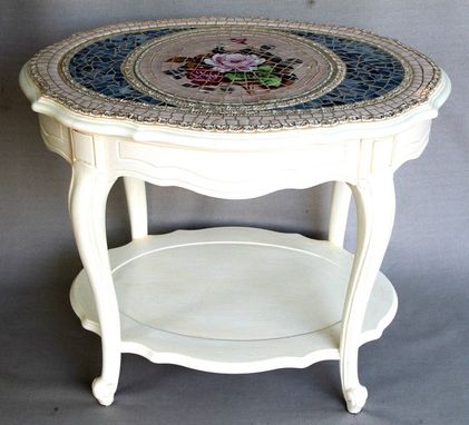 Custom Made Shabby Chic Mosaic Table