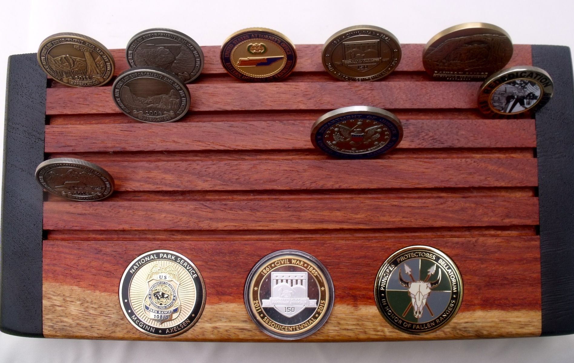 Custom Challenge Coin Display by Appalachian Framery | CustomMade.com