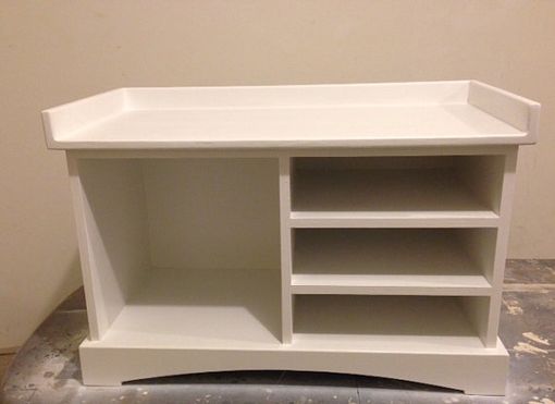 Custom Made White Painted Multi-Purpose Storage Bench