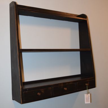 Custom Made Shaker Shelf Painted Black