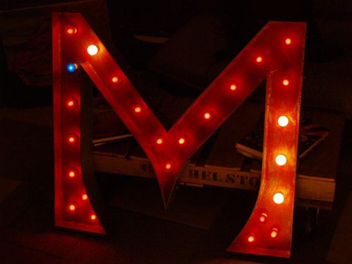 Custom Made Large Huge Movie Marquee Letter Vintage Marquee Art By Aranacci