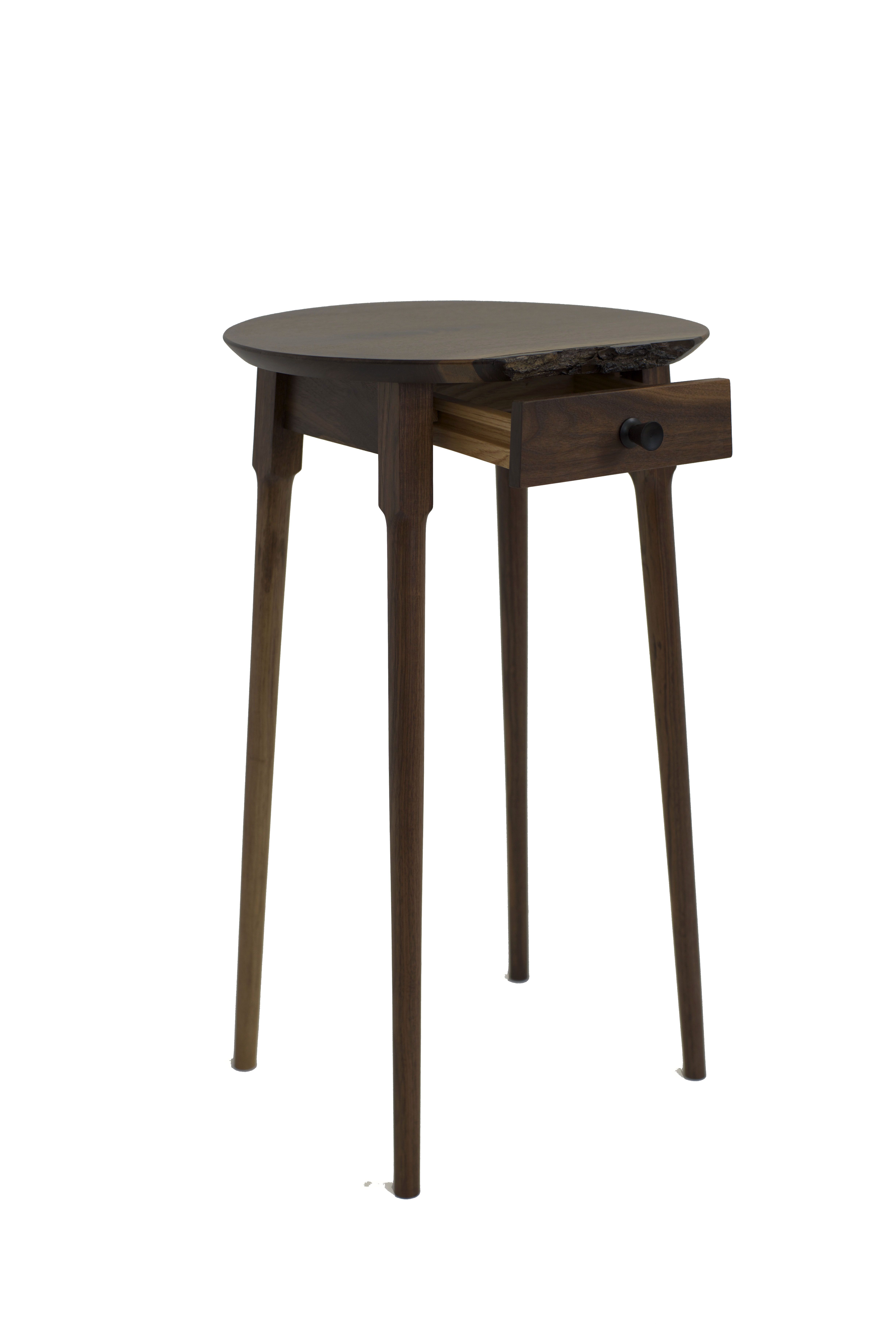 Buy Handmade Walnut Bedside Tables, made to order from Forrest J. Stone Woodworking & Metal