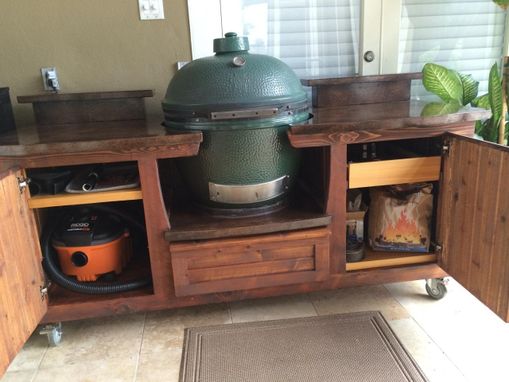 Custom Made Morgan Collection Big Green Egg Table by Big 