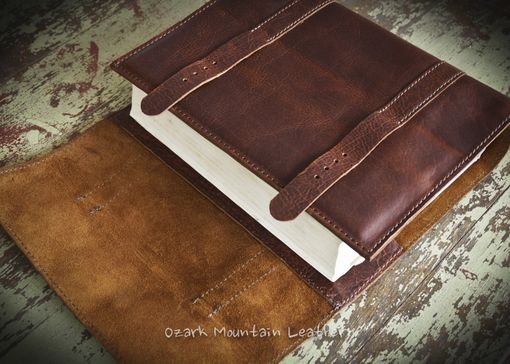 Custom Made Custom Bison Leather Book Cover Or Bible Cover