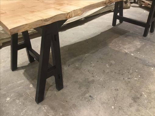 Custom Made Single Slab Live Edge Maple Table