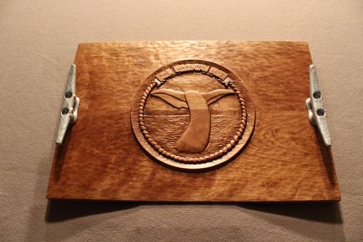 Custom Made Custom Made Serving Tray | Hand Carved Serving Tray | Wood Carving