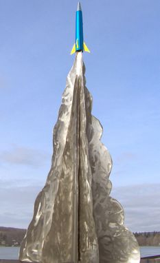 Custom Made "Blast Off!" Rocket Sculpture