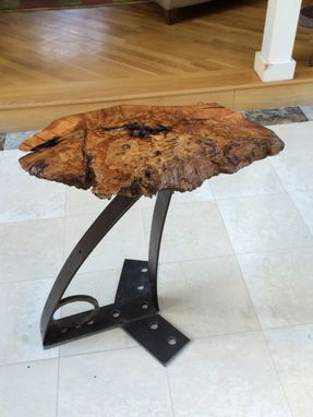 Custom Made Urban Industrial Accent Table, Side Table, Coffee Table